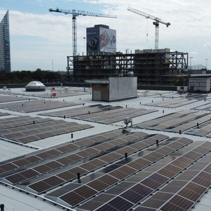 Solar panel park (828 kW), Azenes street, Riga