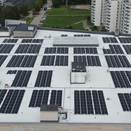 Solar panel park (828 kW), Azenes street, Riga